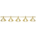 Светильник бильярдный Prestige Golden 5 плафонов золотой