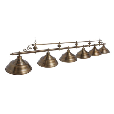 Светильник бильярдный Verona Bronze Antique 6 плафонов