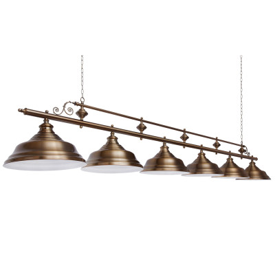 Светильник бильярдный Verona Bronze Antique 6 плафонов