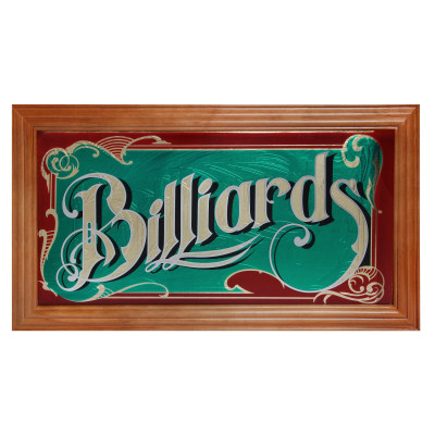 Панно зеркальное Billiards 69х38см