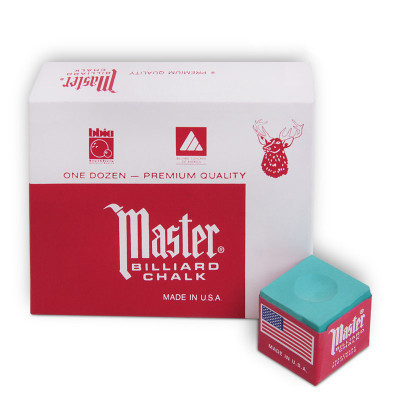 Мел бильярдный Master Green 12шт