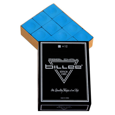 Мел бильярдный Billee Blue 12шт