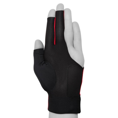 Перчатка для бильярда Predator Second Skin черная/красная S/M