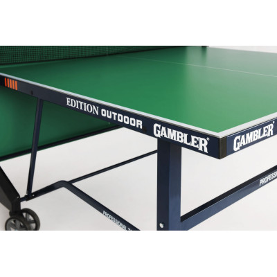 Стол теннисный Gambler Edition Outdoor Green всепогодный с сеткой