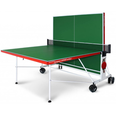 Стол теннисный Start Line Compact Expert Outdoor Green всепогодный с сеткой