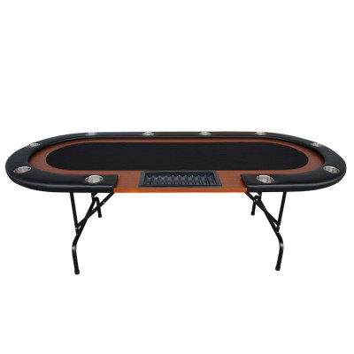 Стол для покера Porter Oval HQ 10 игроков 240х106х75 см