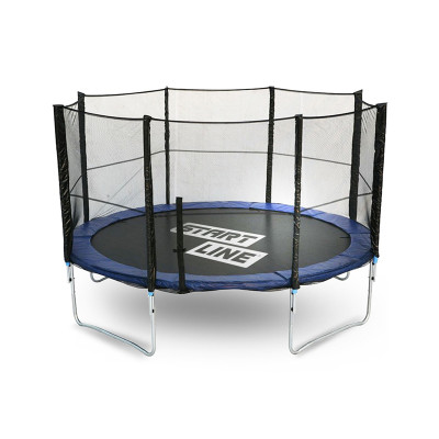 Батут Start Line Fitness 12FT внешняя сетка 366см лестница